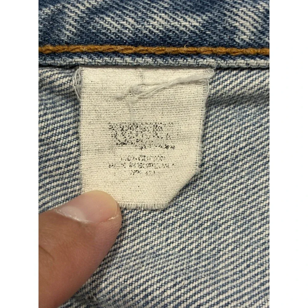 Levis 501XX Jeans Mens 40x30 Blue Straight Leg Denim Light Wash Button Fly VTG